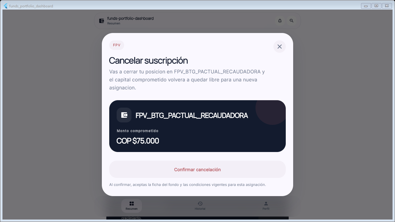 Funds Portfolio Dashboard